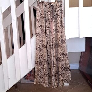 Alexis Snakskin Print Palatzoo Pants szXS EUC